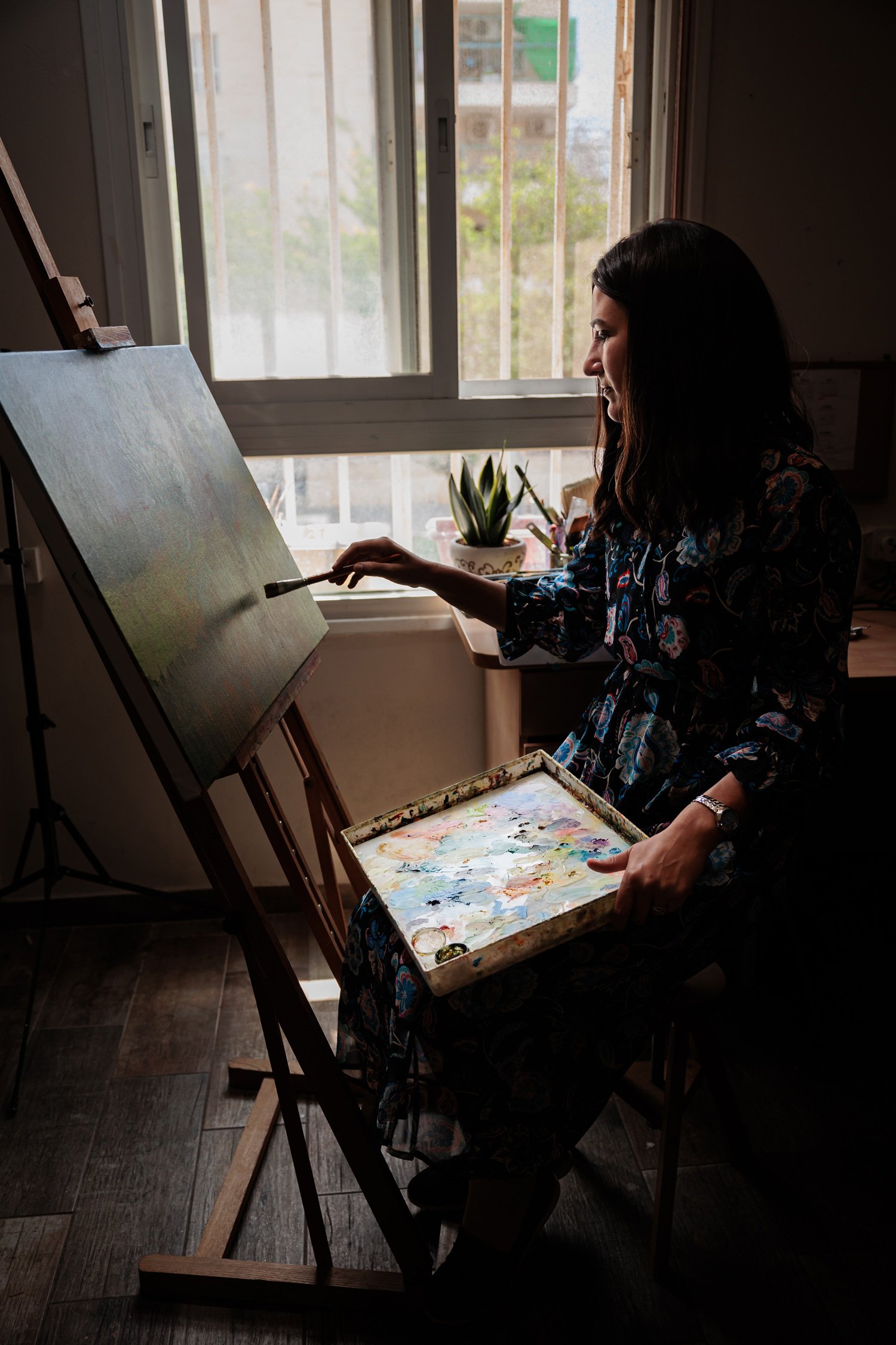 artist in studio