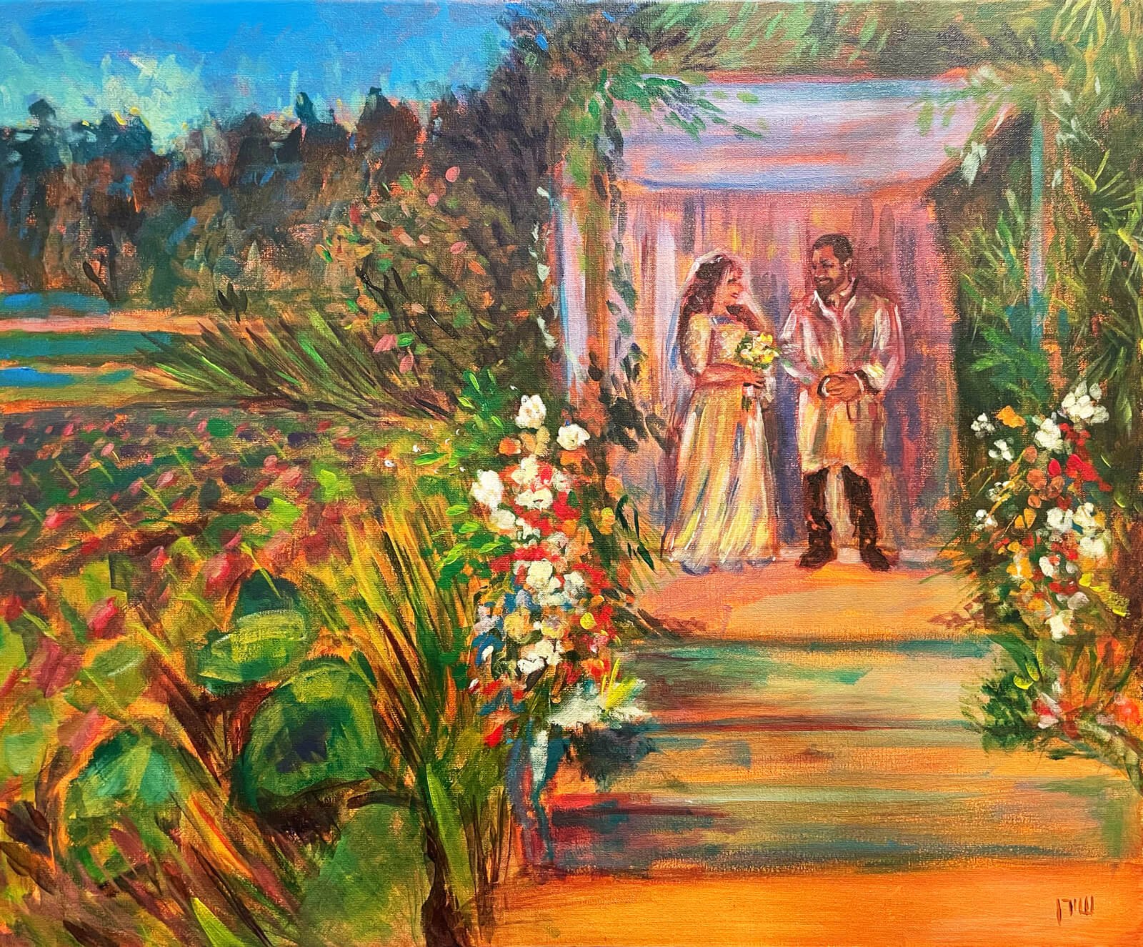 wedding painting