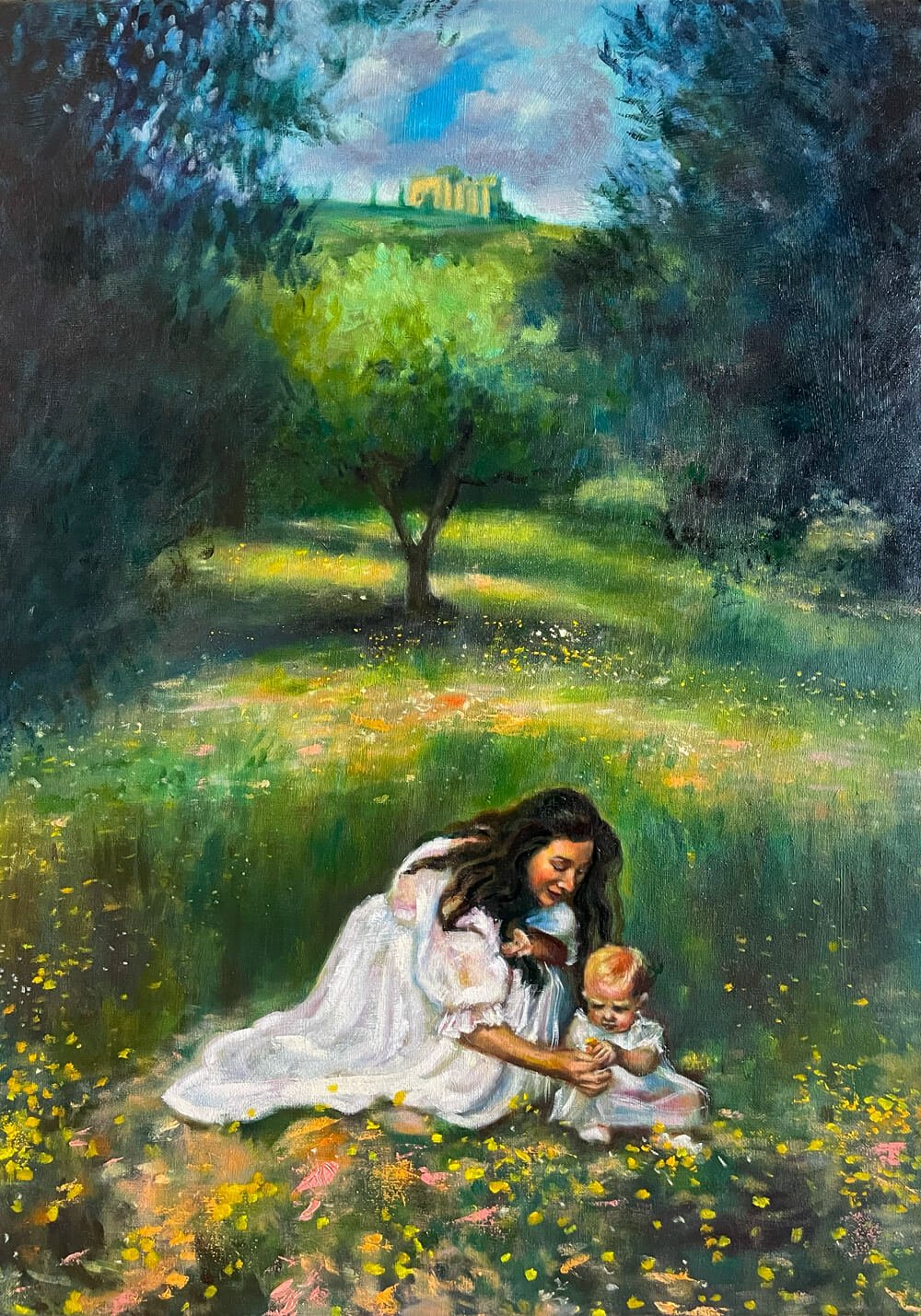 oil on canvas painting